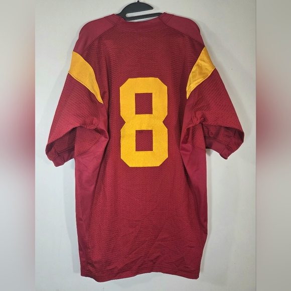 VINTAGE NIKE TEAM USC TROJANS #8 FOOTBALL JERSEY. - Picture 2 of 5